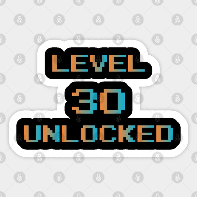 Level 30 Unlocked! Sticker by Heartfeltarts